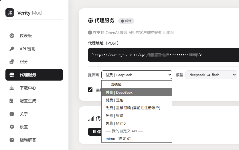 新生网站代理服务:选择提供商与模型
